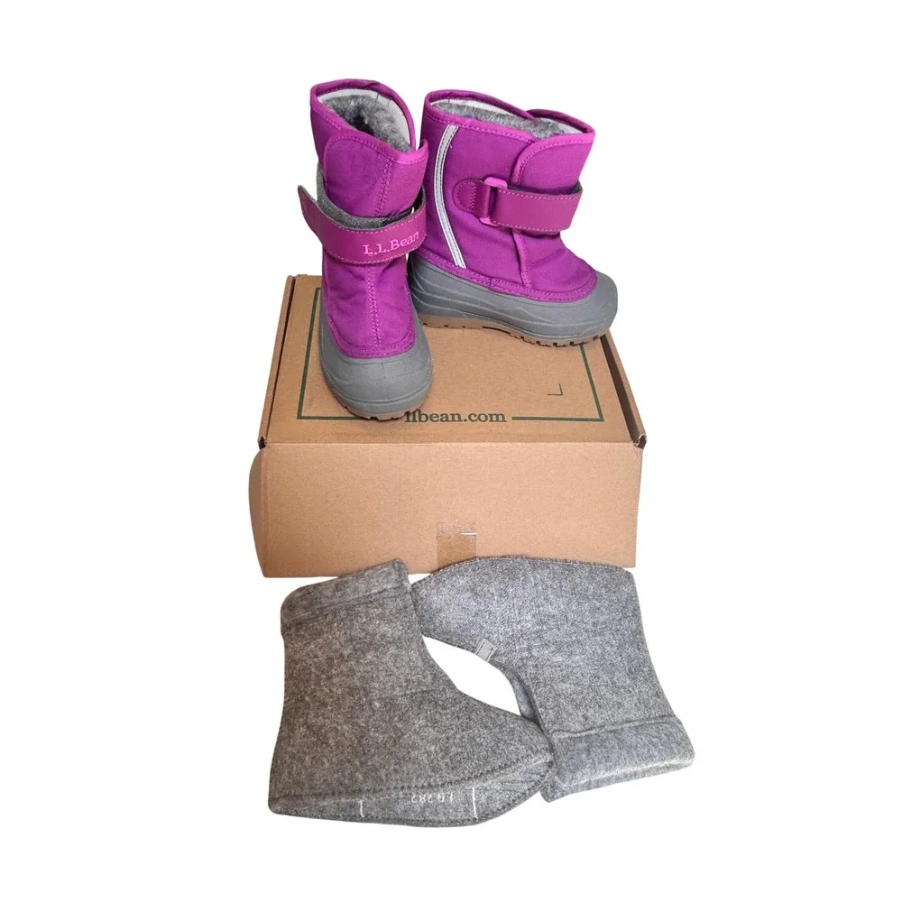 LL Bean Northwoods Toddlers Boots 9 Bold Lilac Purple Snow Winter 244950 NEW